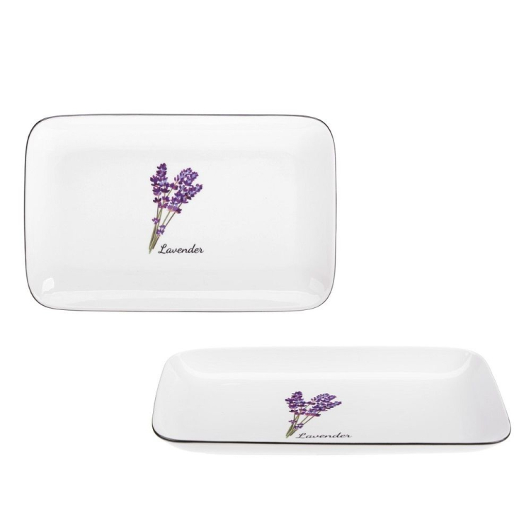 Półmisek Prowansja z porcelany 25cm LAVENDER RAVI
